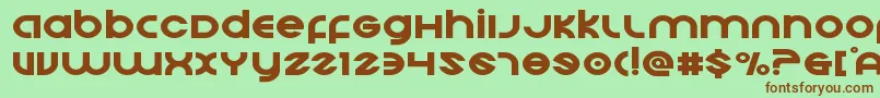 Echostationexpand Font – Brown Fonts on Green Background