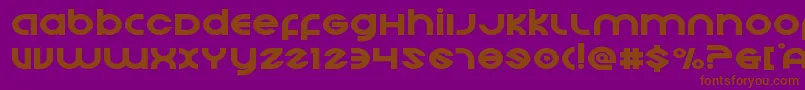 Echostationexpand Font – Brown Fonts on Purple Background