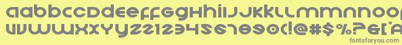 Echostationexpand Font – Gray Fonts on Yellow Background