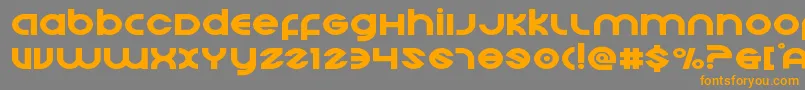 Echostationexpand Font – Orange Fonts on Gray Background