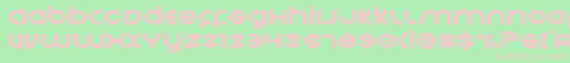 Echostationexpand Font – Pink Fonts on Green Background