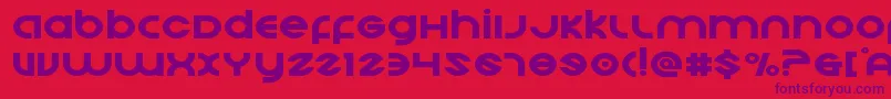 Echostationexpand Font – Purple Fonts on Red Background