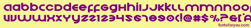 Echostationexpand Font – Purple Fonts on Yellow Background