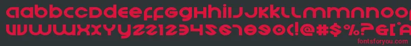 Echostationexpand Font – Red Fonts on Black Background