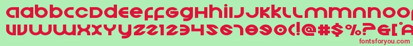 Echostationexpand Font – Red Fonts on Green Background