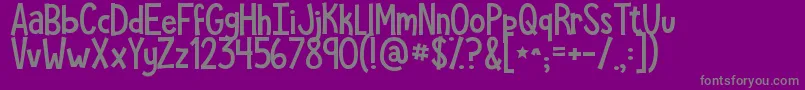 Kgshepersisted Font – Gray Fonts on Purple Background