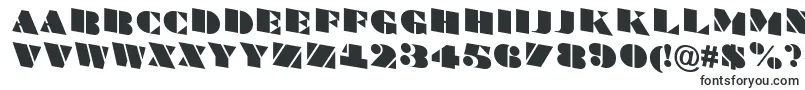 Czcionka ABraggatitulspdn – kroje pisma w dużych rozmiarach
