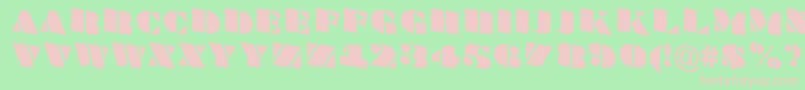 ABraggatitulspdn Font – Pink Fonts on Green Background