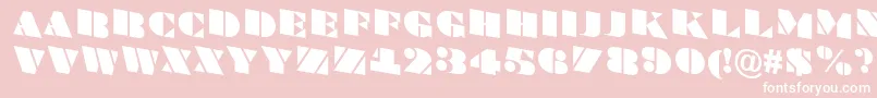 ABraggatitulspdn Font – White Fonts on Pink Background