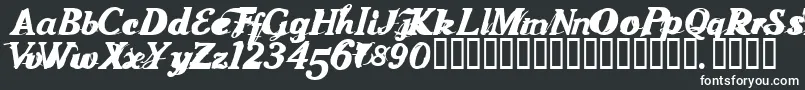 Foodshow Font – White Fonts on Black Background