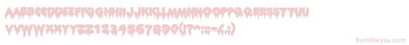 Rocky ffy-fontti – vaaleanpunaiset fontit valkoisella taustalla