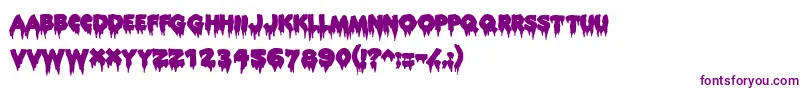 Шрифт Rocky ffy – фиолетовые шрифты