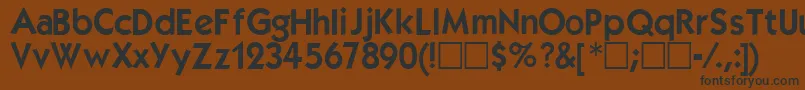 Kabeldemi Font – Black Fonts on Brown Background