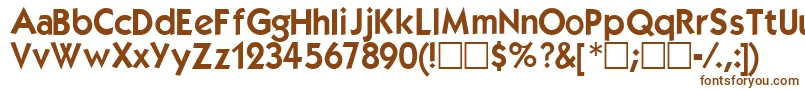 Шрифт Kabeldemi – коричневые шрифты на белом фоне