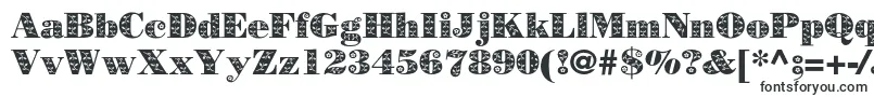Шрифт Borjomidecorac – жирные шрифты