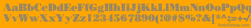 Borjomidecorac Font – Gray Fonts on Orange Background