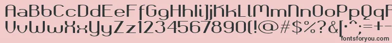 Шрифт Okolaksbold – чёрные шрифты на розовом фоне