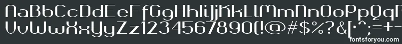 Okolaksbold-fontti – valkoiset fontit mustalla taustalla