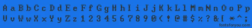 Code Font – Black Fonts on Blue Background
