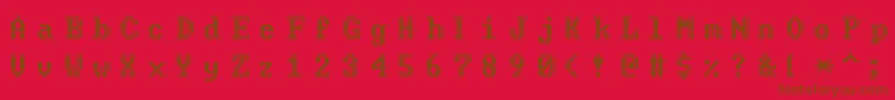 Lisätietoja Code-fontista Code-fontti – ruskeat fontit punaisella taustalla