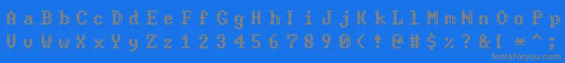 More about Code Font Code Font – Gray Fonts on Blue Background
