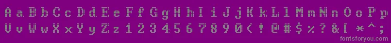 フォントCode – 紫の背景に灰色の文字