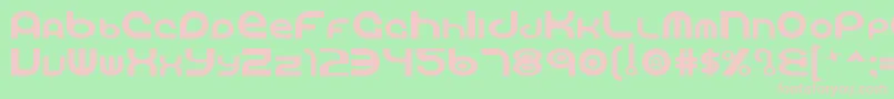 VocRe Font – Pink Fonts on Green Background