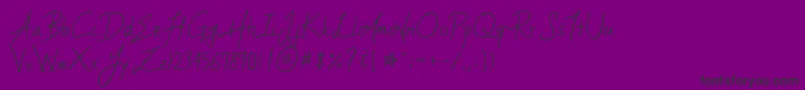 YleeMortalHeartImmortalMemoryV.1.11Otf-Schriftart – Schwarze Schriften auf violettem Hintergrund