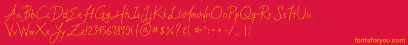More about YleeMortalHeartImmortalMemoryV.1.11Otf Font YleeMortalHeartImmortalMemoryV.1.11Otf Font – Orange Fonts on Red Background