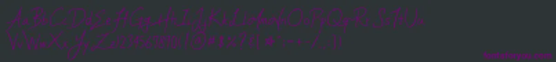 YleeMortalHeartImmortalMemoryV.1.11Otf Font – Purple Fonts on Black Background