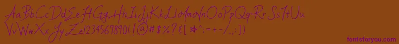 More about YleeMortalHeartImmortalMemoryV.1.11Otf Font YleeMortalHeartImmortalMemoryV.1.11Otf Font – Purple Fonts on Brown Background