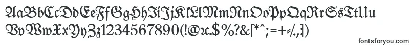 Шрифт LeipzigFrakturBoldLf – шрифты с вензелями (монограмма)