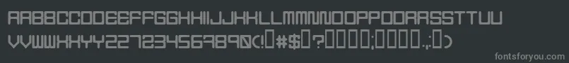 Шрифт Holodeck5 – серые шрифты на чёрном фоне