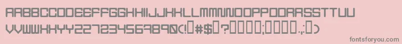 Holodeck5-Schriftart – Graue Schriften auf rosa Hintergrund