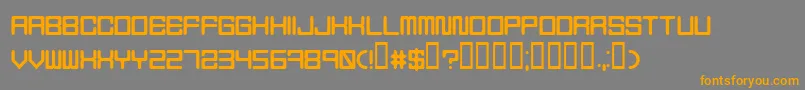 Holodeck5 Font – Orange Fonts on Gray Background