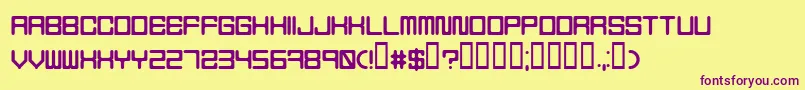 En savoir plus sur la police Holodeck5 Police Holodeck5 – polices violettes sur fond jaune