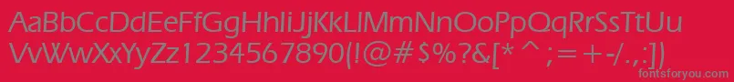 Erasm Font – Gray Fonts on Red Background