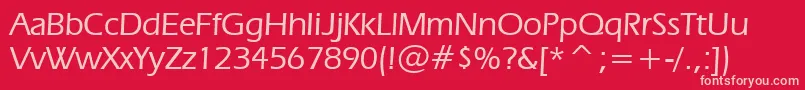 Erasm Font – Pink Fonts on Red Background