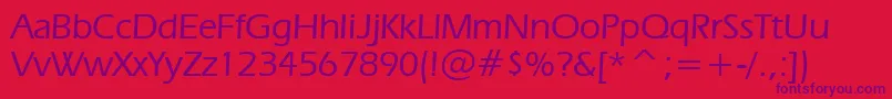 Erasm Font – Purple Fonts on Red Background