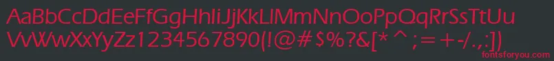 Erasm Font – Red Fonts on Black Background