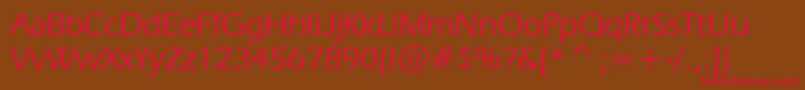 Erasm Font – Red Fonts on Brown Background