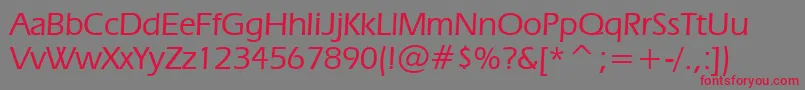 Erasm Font – Red Fonts on Gray Background