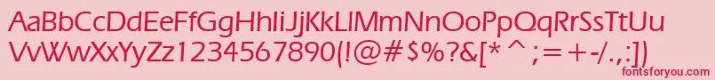 Erasm Font – Red Fonts on Pink Background