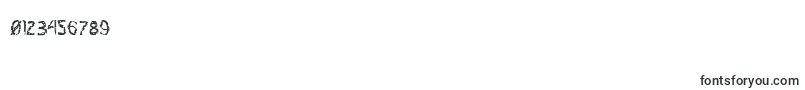 Flesheatingcond Font – Fonts for Numbers and Digits