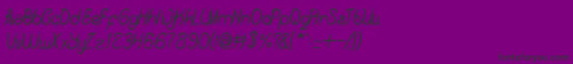 BeautyAndTheBestBold-Schriftart – Schwarze Schriften auf violettem Hintergrund