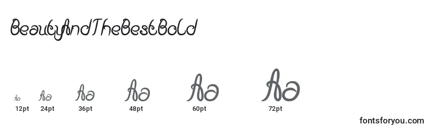 BeautyAndTheBestBold Font Sizes