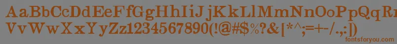 Judges Font – Brown Fonts on Gray Background