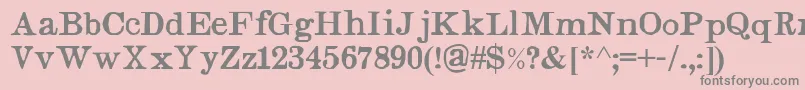 Judges Font – Gray Fonts on Pink Background