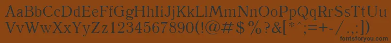 UkAntique Font – Black Fonts on Brown Background