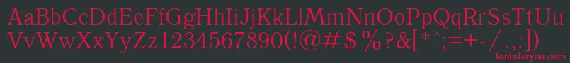 UkAntique Font – Red Fonts on Black Background